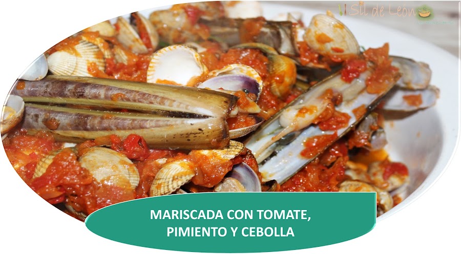 MARISCADA CON TOMATE, CEBOLLA Y PIMIENTO LOS TELARES DE SIL