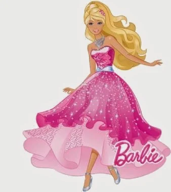 Barbie Magic and Fashion Free Printable Image.