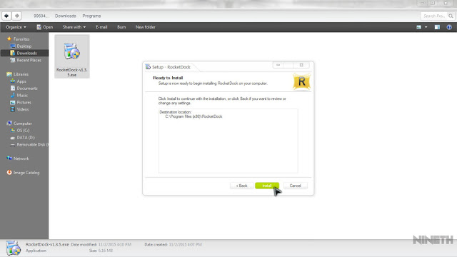 cara install rocketdock install