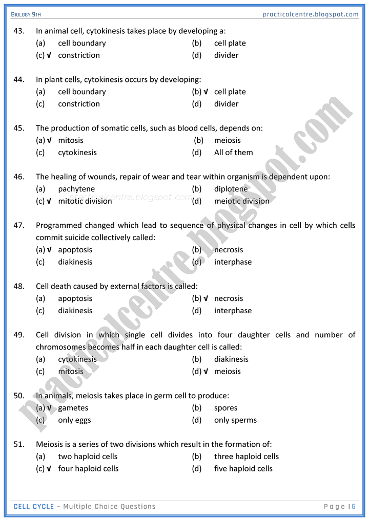 cell-cycle-mcqs-biology-9th-notes