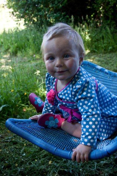 Blue Shoes on Your Baby Blue Polka Wrap Dress And Inch Blue Freya Rose Shoes