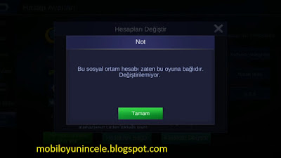 mobil legends hesap bağlama hata ve çözümü