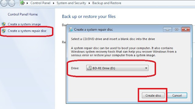 Cara backup data dan restore windows 7 d