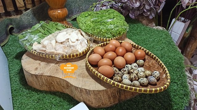 Ingredient for Steamboat - Vegetables and Eggs