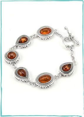 Amber Link Bracelet