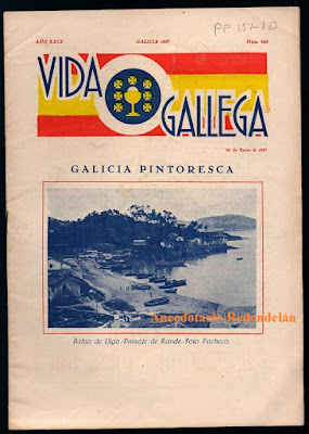 Praia de Arealonga (Chapela). Vida Gallega	 1937.