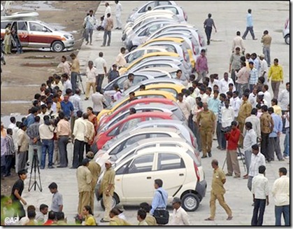 people gather to have a closer look at the nano
