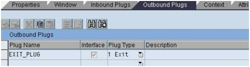 Exit plug in Web Dynpro