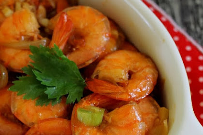 Resep Udang Pedas Saus Tiram Seenak di Restoran Seafood
