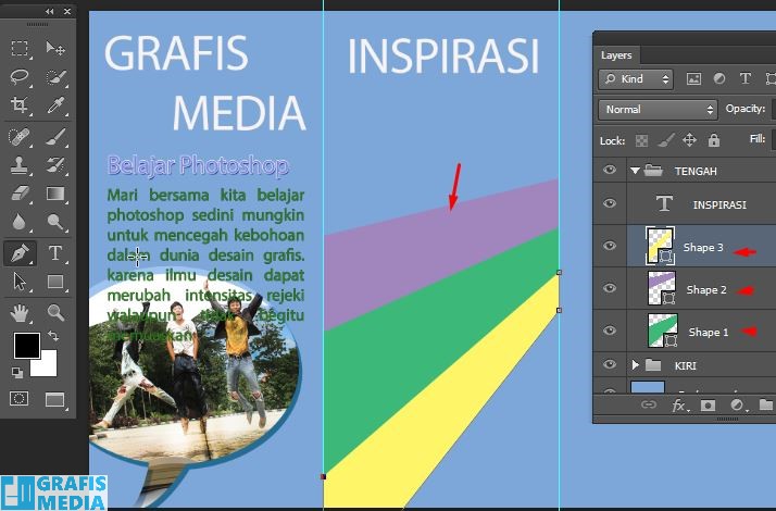 CARA MEMBUAT BROSUR LIPAT 3 DI PHOTOSHOP - GRAFIS - MEDIA