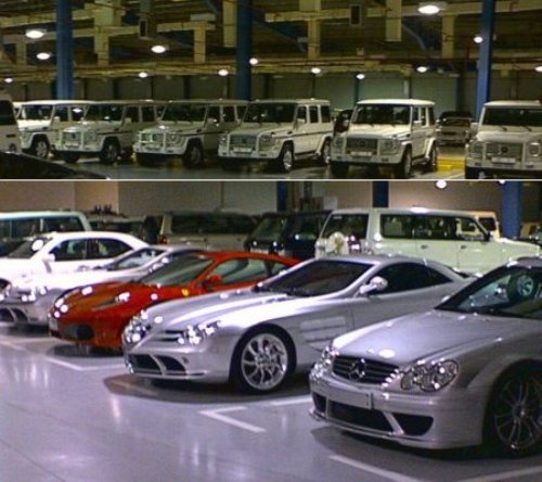 The garage of the Sultan of Brunei