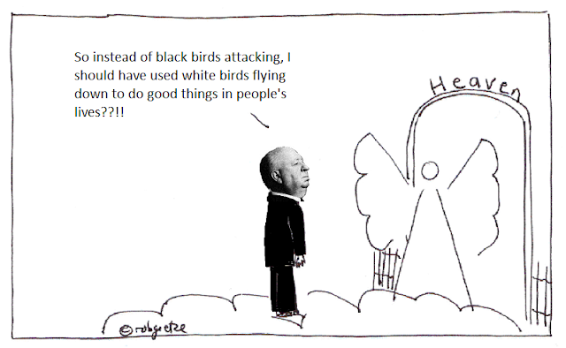 black birds cartoon by rob g