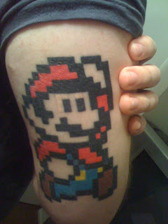 mario bros tatuagem