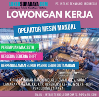 Loker Surabaya di PT. Intake Teknologi Indonesia Juli 2020