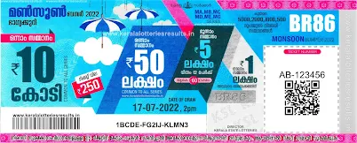 Kerala-Lottery-Monsoon-Bumper-2022-Result-Ticket-BR-86-KeralaLotteries.net