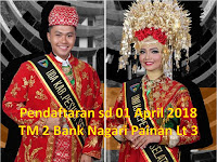 Pendaftaran Uda - Uni kabupaten Pesisir Selatan 2018 (Pendaftaran Online) TM Bacth 2 di Bank Nagari Painan 01 April 2018