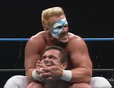 WCW Clash of the Champions XXI - Sting and Rick Rude battle in the King of Cable tournament