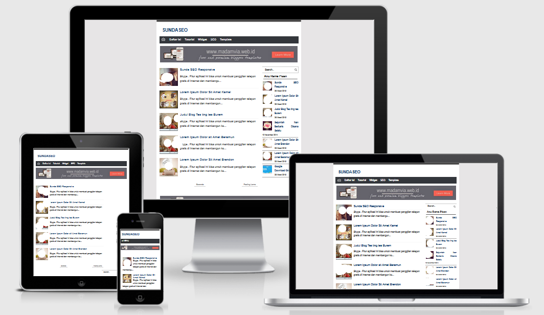 SundaSEO Responsive Blogger Template