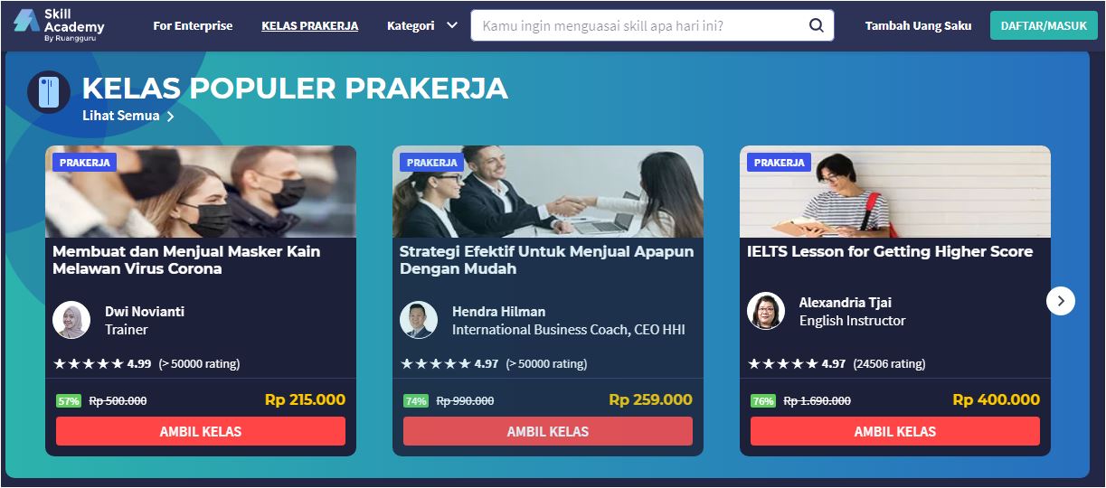 Cara Meningkatkan Ketrampilan Kerja Melalui Pelatihan Prakerja Skill Academy