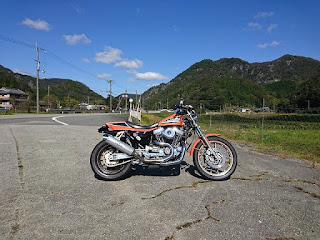 ハーレー,スポーツスター,がるーだ,ターコイズ,ダートラ,883R,sportster