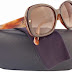 LANVIN SLN500 Sunglasses Striped Brown w/Brown Gradient (0T40) LN 500 T40 55mm