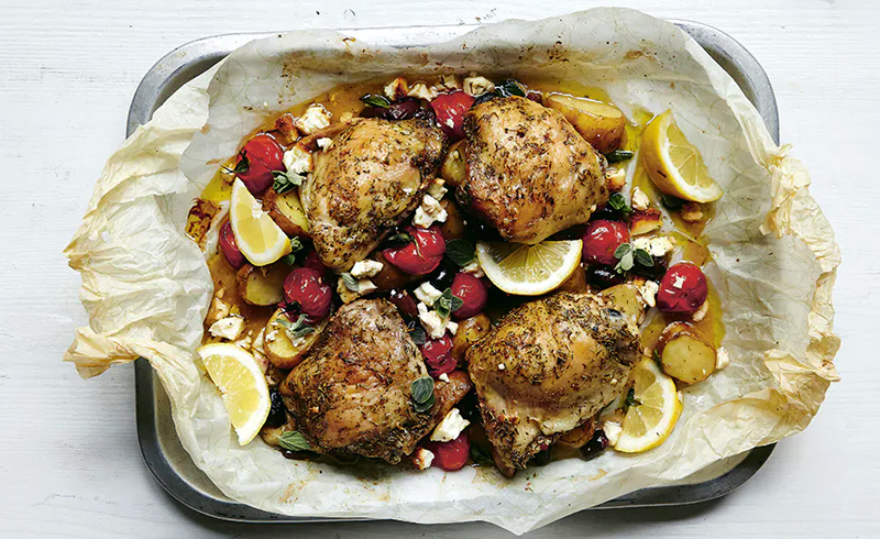 Greek Chicken with Feta and Kalamata Olives