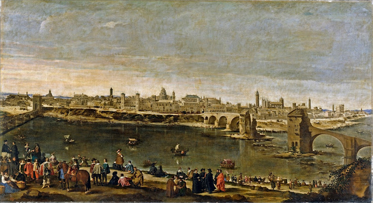 Juan Bautista Martínez del Mazo - Vista de Zaragoza en 1647