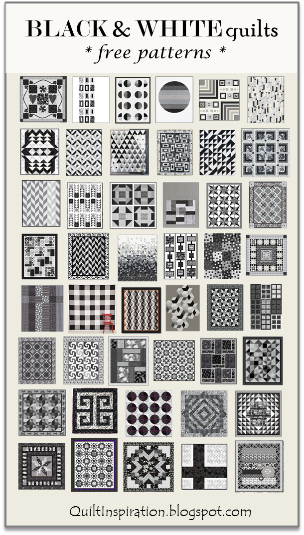 black and white quilts pics