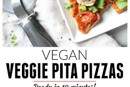 Vegan Veggie Pita Pizzas