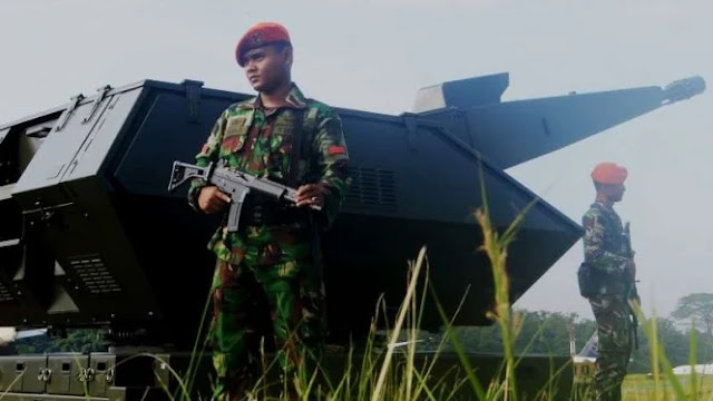 Rudal Canggih Paskhas TNI AU Tembak Pesawat Pembom Musuh di Makassar