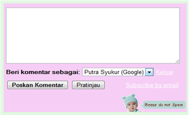 modifikasi formulir komentar blogger