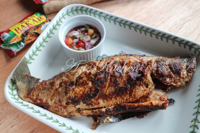 Ikan Bakar Sedap Dengan Perencah Ikan Bakar Adabi - Azie 