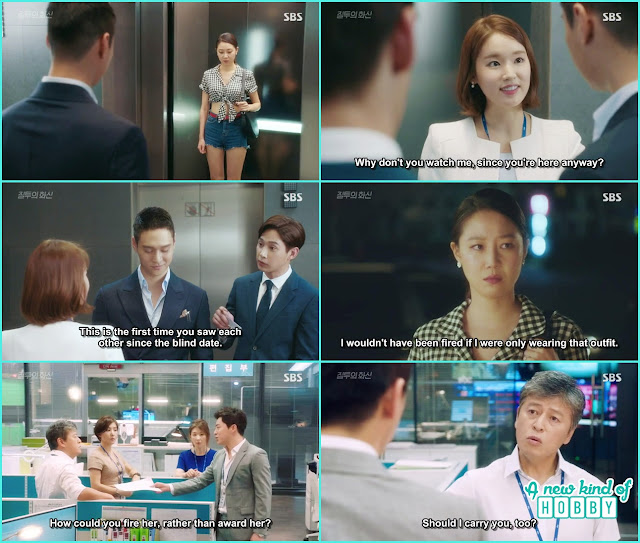  hwa shin shout at director for firing na ri when she got the higest rating for the weather forecast - Jealousy Incarnate - Episode 3 Review - Hospital Encounter 