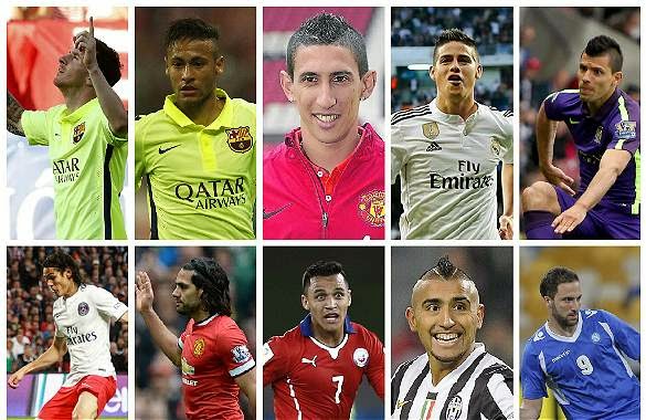 Copa América-2015: Los 10 jugadores más valiosos del torneo en Chile.