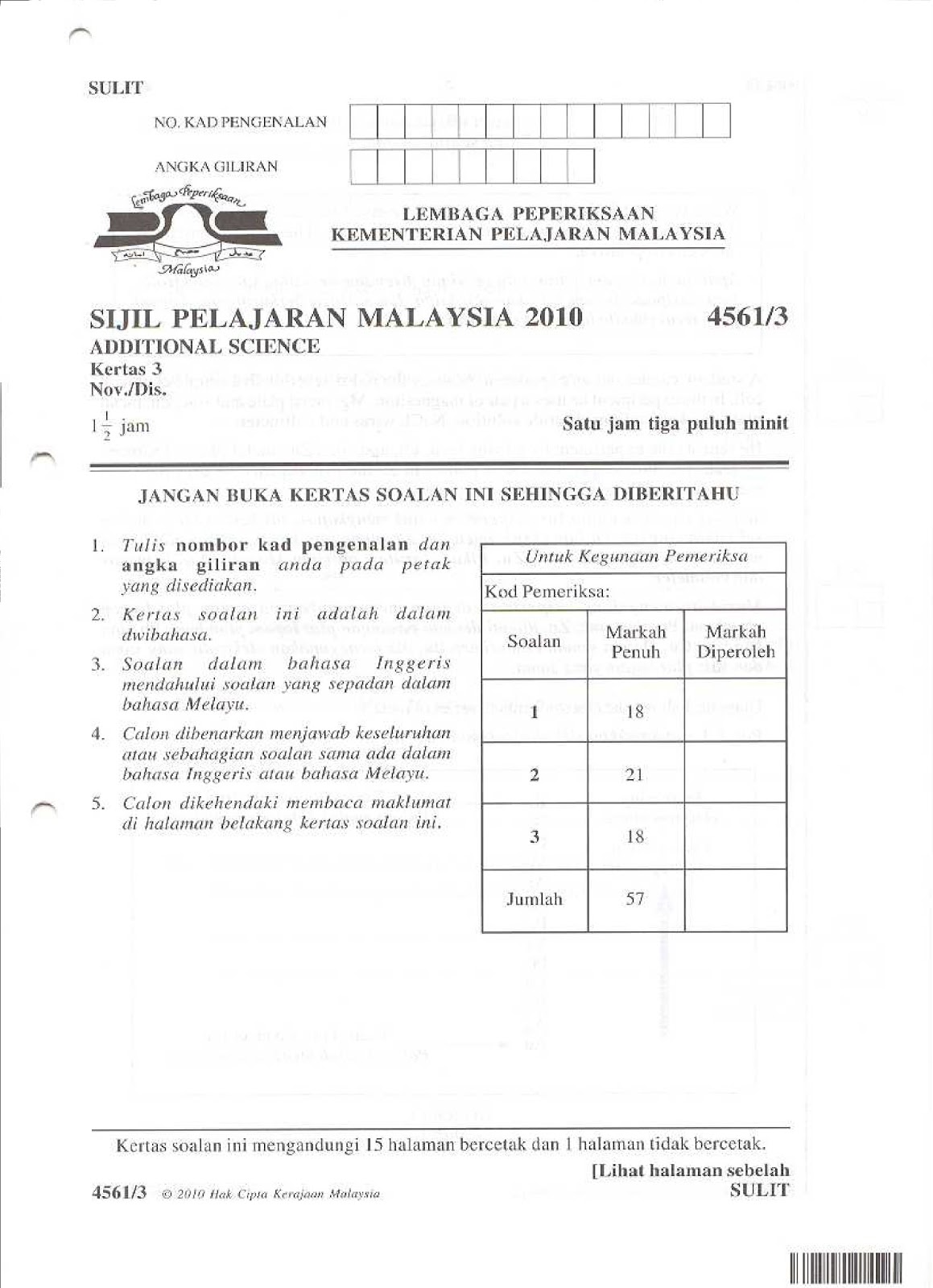 Soalan Past Year Spm Add Math - Selangor o