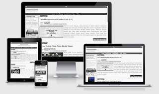 Contoh Tampilan Template Responsif yang sesuai dengan patokan