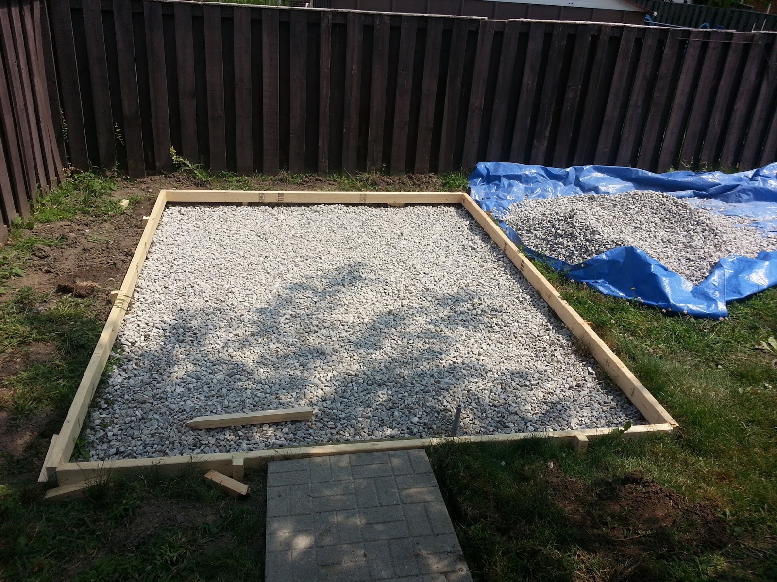 do it yourself builds: how to pour a concrete pad for shed