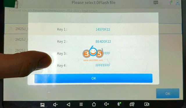 Read Porsche BCM 2M25J with Xtool KC501 14