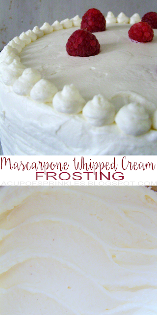 How to make mascarpone whipped cream frosting - only 4 ingredients