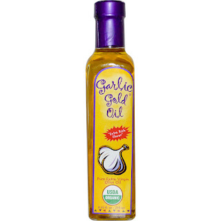 زيت الزيتون النقي بالثوم من اي هيرب Garlic Gold, Pure Extra Virgin Olive Oil, 8.44 fl oz (250 ml)