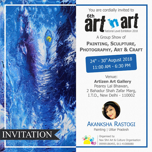 Artist Akansha Rastogi, All India Painting, Photography, Sculpture, Art & Craft Exhibition on National Level