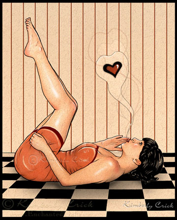 pin up doll drawings. Kimberly Crick