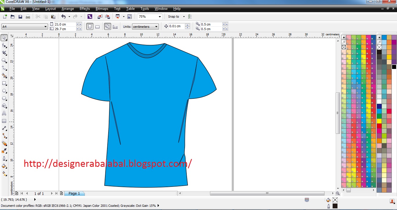 Cara Membuat  Desain  Kaos  dengan Corel Draw  Teknologi 