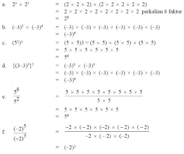 Contoh Soal Bilangan Berpangkat dan Cara Penyelesaiannya 