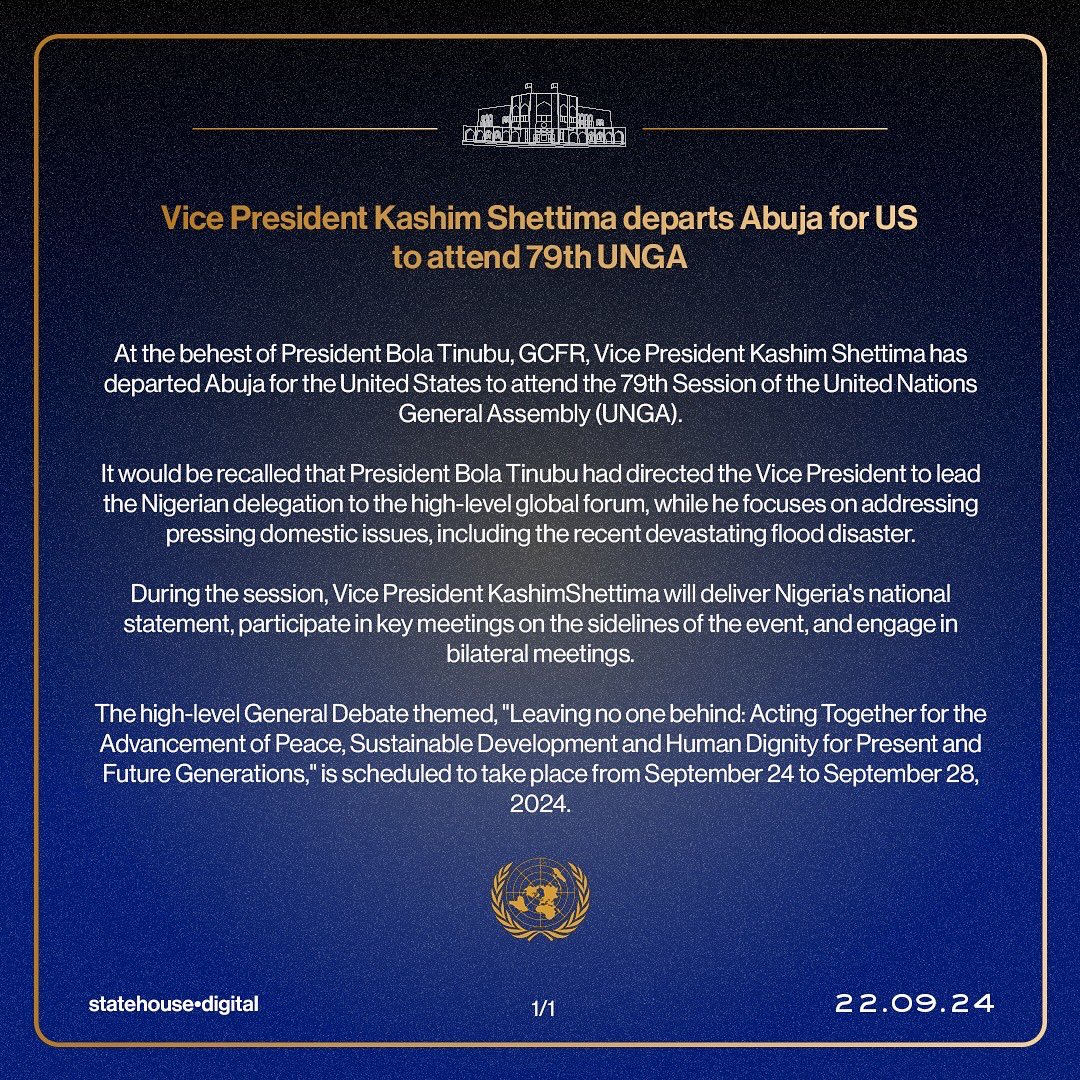 Vice President, Kashim Shettima