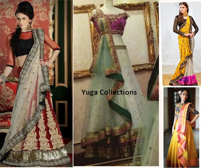 Flared style dupatta draping styles