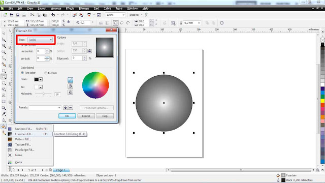 Bola 3D Dengan CorelDraw X4