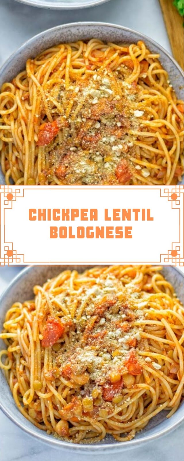 CHICKPEA LENTIL BOLOGNESE