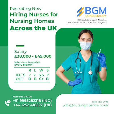 Nurses to UK Free Recruitment