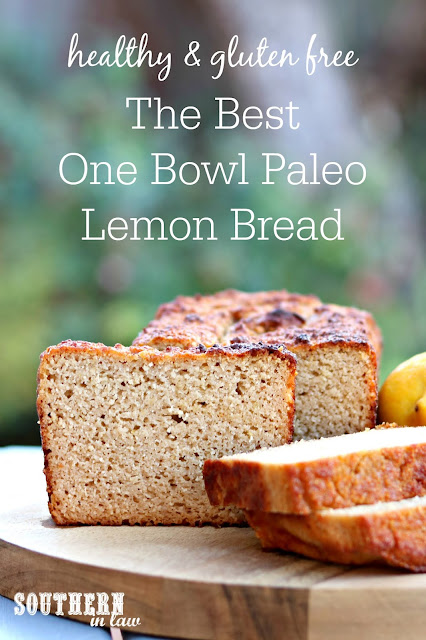 The Best Healthy Paleo Lemon Bread Recipe – easy, one bowl recipe, gluten free, grain free, paleo, dairy free, refined sugar free, almond flour, coconut flour